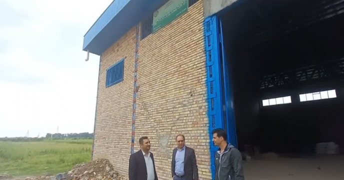 بازدید از انبار جدید کارگزاری کود حجت برزمینی در شهرستان رامیان