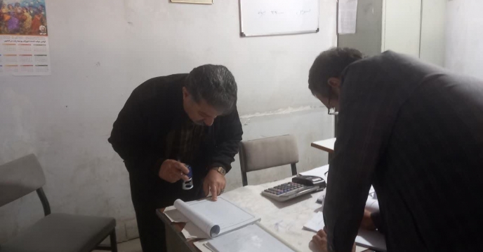 بازدید اکیپ پایش استان کردستان از انبار کارگزاری در شهرستان دیواندره