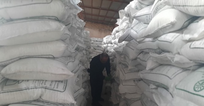 عملیات نمونه برداری از 200 تن کود سوپر فسفات ساده در انبارهای استان زنجان 