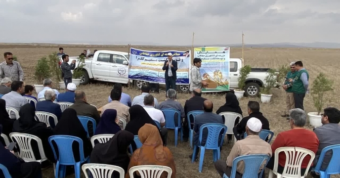 حضور شرکت خدمات حمایتی  کشاورزی استان گلستان در همایش  مزرعه کشاورزی حفاظتی و توسعه کشت مستقیم کلزا در کلاله