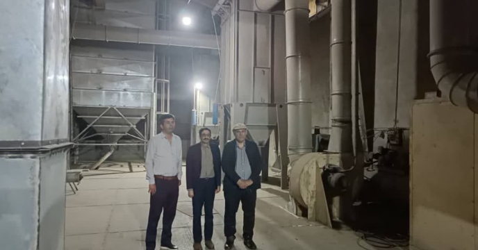 بازدید مهندس ملکوتی معاون بذر شرکت خدمات حمایتی کشاورزی استان گلستان از سایت خرید و بوجاری بذر گندم انبار قرق گلستان