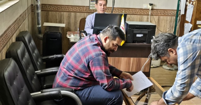 بازدید کارشناس پایش کودی شرکت خدمات حمایتی کشاورزی استان گلستان از کارگزاری های  کود شهرستان گمیشان
