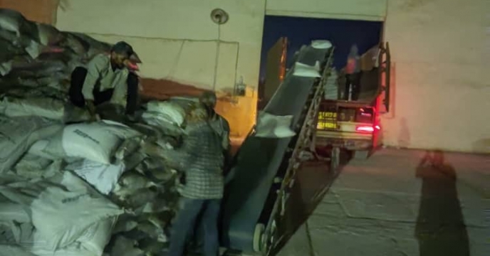 بارگیری ۲۵ تن کود پتاس برای کارگزار شهرستان حاجی‌آباد استان هرمزگان