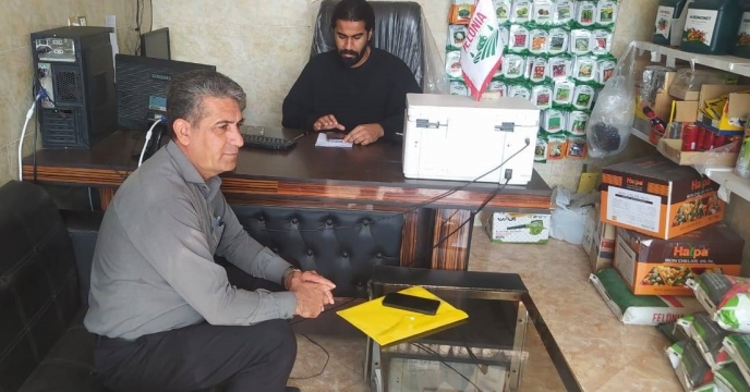 بازدید فنی از کارگزاری توزیع کود شهرستان رودان استان هرمزگان