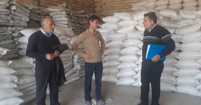 بازدید از انبار کارگزاری شهرستان پارس اباد روستای محمود اباد 