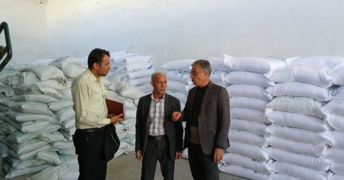 بازدید از انبار کارگزاری های کود شهرستان سامان استان چهارمحال وبختیاری
