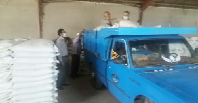 بارگیری کودسوپر فسفات تریپل از انبار سازمانی استان مرکزی 
