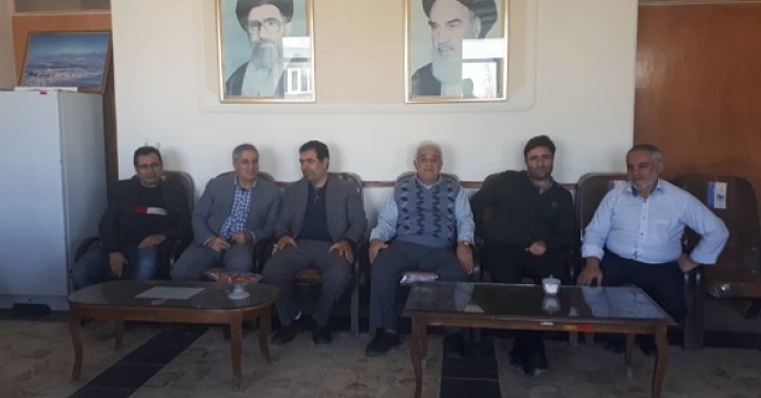 جلسه مدیر شرکت خدمات حمایتی آذربایجان غربی با مدیریت جهاد کشاورزی تکاب