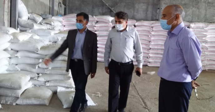بازدید از انبار کارگزار ی شهرستان پارس اباد