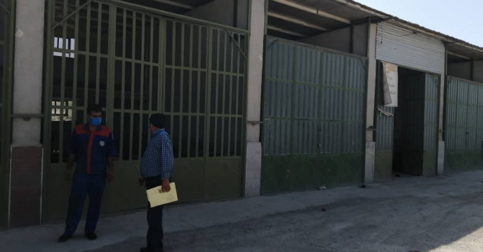 بازدید از انبار فرعی کارگزار شهرستان حاجی آباد