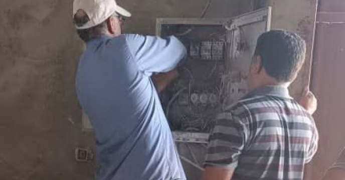 سرویس تابلو برق کارخانه بوجاری شرکت خدمات حمایتی کشاورزی استان خوزستان شهرستان ذزفول