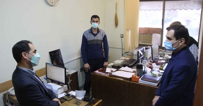دیدار مهندس خون زر ذیحساب و مدیر محترم امور مالی شرکت خدمات حمایتی کشاورزی کشور از واحد اداری بذر و نهال