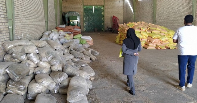بازدید از انبار کارگزاری تعاونی تولید بعثت