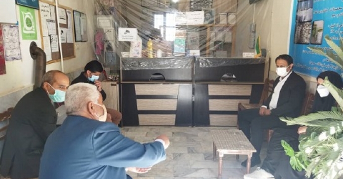 بازدید مدیر از کارگزاری طاهر در شهرستان سربیشه