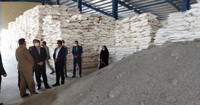 بازدید استاندار خراسان جنوبی از کیسه گیری کودهای فله 