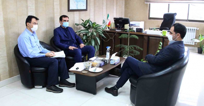 دیدار وجلسه مهندس خون زر ذیحساب و مدیر محترم شرکت خدمات حمایتی کشاورزی کشور با مسئول امور مالی