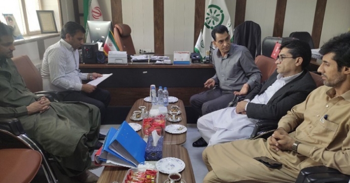 جلسه مدیر شرکت با مسئولین جهاد کشاورزی خاش 1402