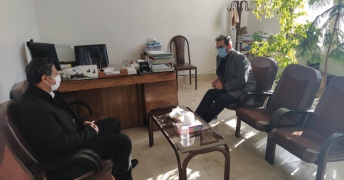 جلسه با مدیر باغبانی سازمان جهاد کشاورزی خراسان جنوبی