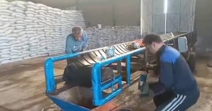تعمیر و سرویس دوره ای نوار نقاله شرکت خدمات حمایتی کشاورزی  استان گیلان