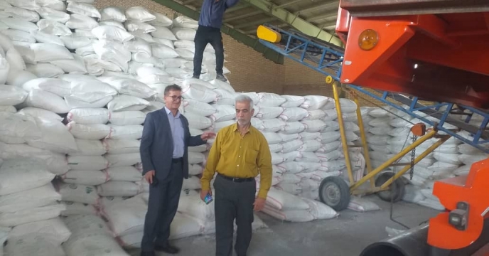 بازدید مدیر شرکت خدمات حمایتی کشاورزی لرستان از انبارهای ذخیره  میدان تیر شهرستان خرم آباد