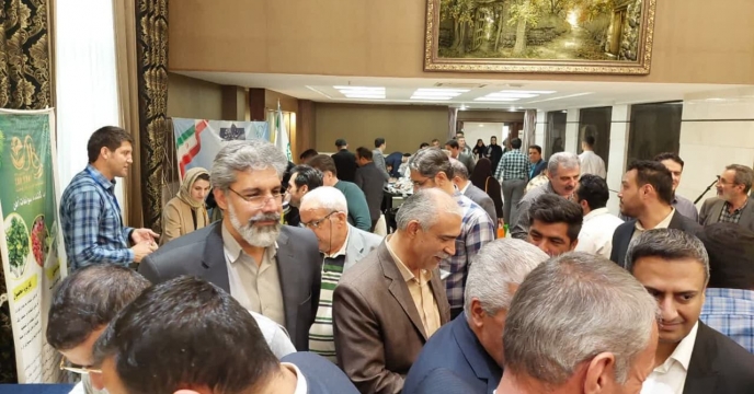 حضور  معاون بهبود توليدات گياهي استان همدان در همايش آموزشي ترويجي و معرفي محصولات سبدکودي ا ستان همدان 