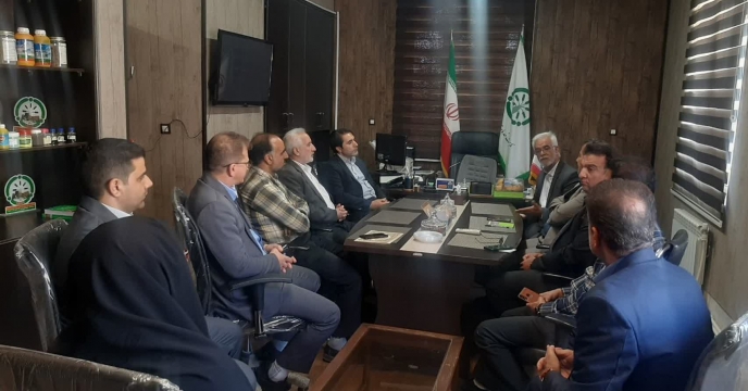 جلسه نوروزی مدیر شرکت خدمات حمایتی کشاورزی لرستان باکارکنان شعبه لرستان 