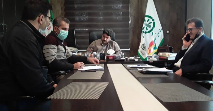 نشست مدیر شرکت خدمات حمایتی کشاورزی  با مسوول فروش وبازرگانی وفروش  نهاد ه های کشاورزی  درمورد فروش روزانه کودهای پتاسه وفسفاته درسبد کودی کارگزاران