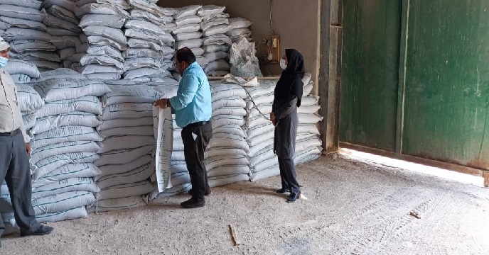 نمونه گیری کود فسفات 13% تولید داخل در استان خوزستان