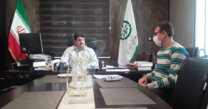 جلسه مدیر شرکت خدمات حمایتی کشاورزی لرستان و مسوول مالی این شرکت درمورد بستانکاران سنواتی وقراردادهای معوقه ومسائل مالی شرکت خدمات حمایتی کشاورزی شعبه لرستان