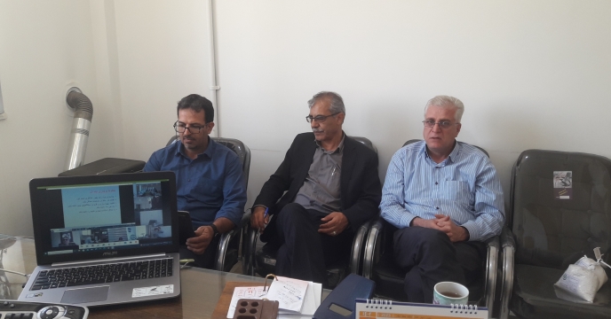 شرکت  مدیر و معاونین شرکت در وبینار اموزشی ماشین الات 