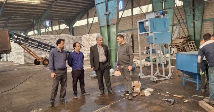 نصب دستگاه کیسه گیری در شرکت خدمات حمایتی کشاورزی استان گیلان
