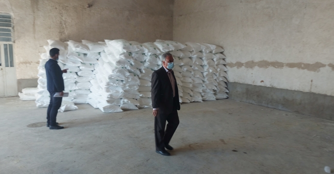 بازدید مدیر شرکت خدمات حمایتی کشاورزی استان بوشهر از انبار کارگزاری روستای زیارت شهرستان دشتستان