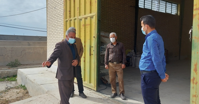 بازدید مدیر شرکت خدمات حمایتی کشاورزی استان بوشهر از انبار کارگزاری روستای آبطویل