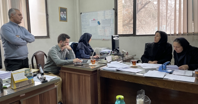 حضور مهندس فریبرزی معاون امور مالی ستاد مرکزی شرکت خدمات حمایتی کشاورزی جهت بررسی مستندات استان 