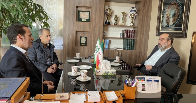 دیدار مهندس طریقت و مهندس شریف رضویان با مهندس عطایی مدیریت شرکت خدمات حمایتی کشاورزی استان