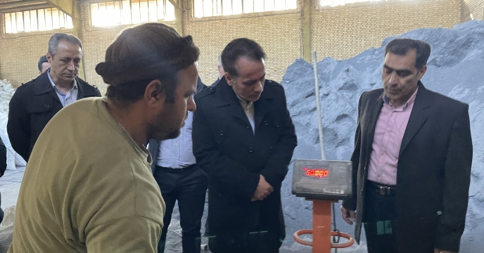 بازدید مدیر و مسئولین واحدهای شرکت از انبار طرق شرکت در خراسان رضوی