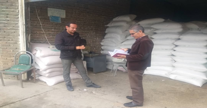 بازدید گروه پایش از انبار کارگزاران شهرستان سلماس (نهمآبان ماه)