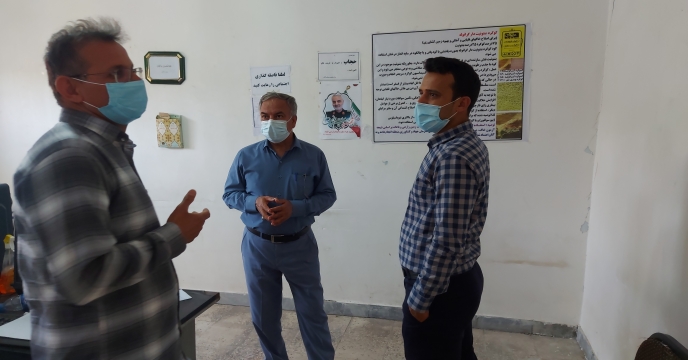 بازدید مدیر و مسئول امور کود شرکت خدمات حمایتی کشاورزی استان بوشهر از کارگزاری تعاونی روستایی شهر کاکی
