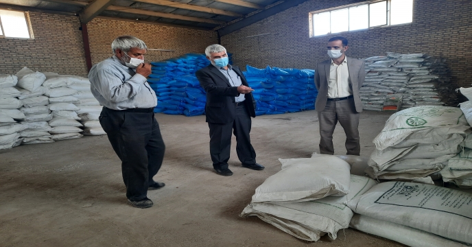 بازدید از انبار کارگزاری شرکت تعاونی خرم بافق