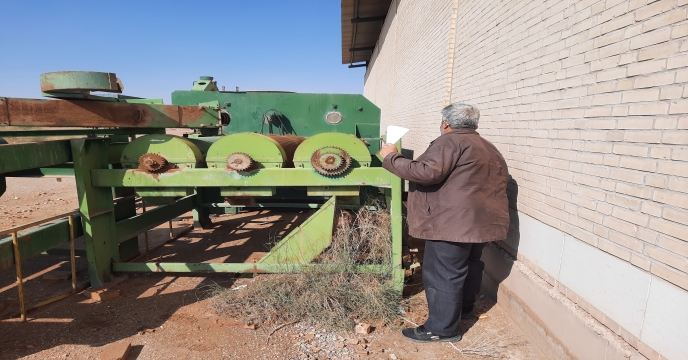 بازدید حراست از ماشین آلات بوجاری موجود در انبارها