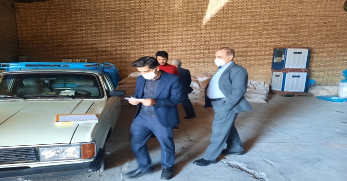 بازدید معاونت فنی و زراعت سازمان جهاد کشاورزی استان از انبار کود