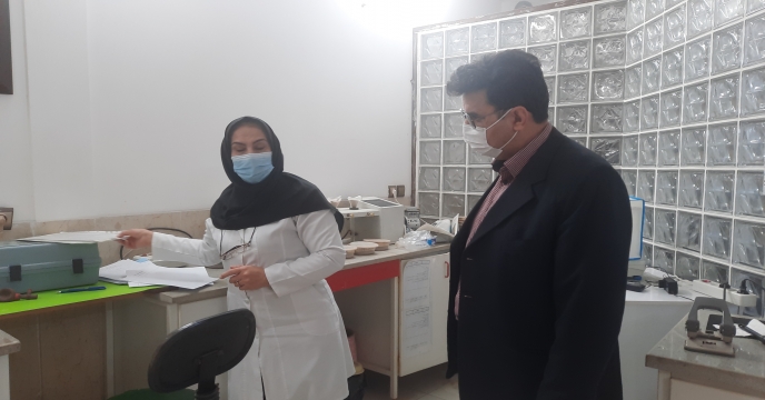 بازدید از آزمایشگاه جهان آزما بهین به منظور بررسی آزمایشگاه های معتبر استان