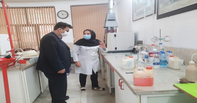 بازدید از آزمایشگاه جهان آزما بهین به منظور بررسی آزمایشگاه های معتبر استان