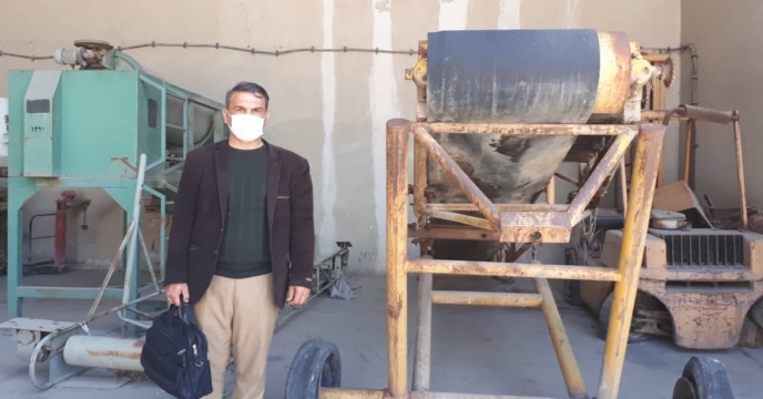 بازدید کارشناس و تکنسین ماشین آلات بوجاری استان کردستان از خطوط بوجاری تولید بذر استان آذربایجان غربی