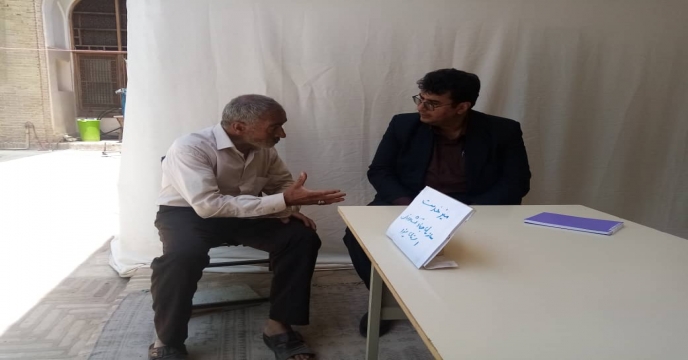 حضور سرپرست شرکت خدمات حمایتی کشاورزی استان یزد در میز خدمت نماز جمعه