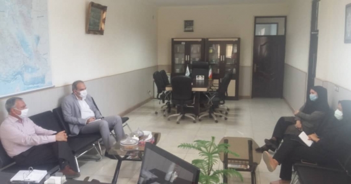 جلسه مشترك سرپرست شرکت با رئیس شعبه انقلاب پست بانک