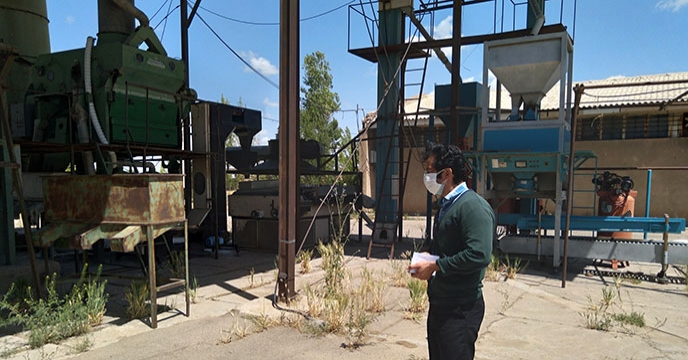 در آستانه فصل برداشت گندم و جو، بازدید مدیر شرکت خدمات حمایتی کشاورزی استان همدان از سامانه بوجاری