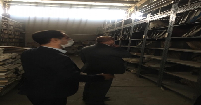 بازدید مدیر محترم امور مالی شرکت از بایگانی راکد اسناد مالی