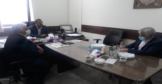 جلسه مدیر شرکت خدمات حمایتی کشاورزی استان یزد با رئیس صنف موسسات حمل و نقل استان