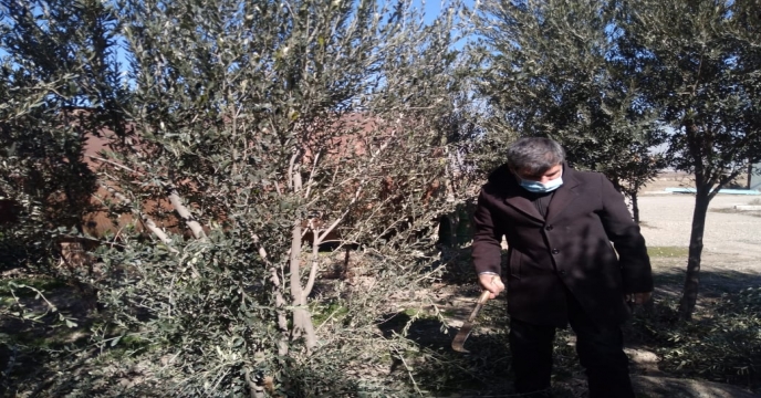عملیات پاکسازی محوطه انبار مرکزی
